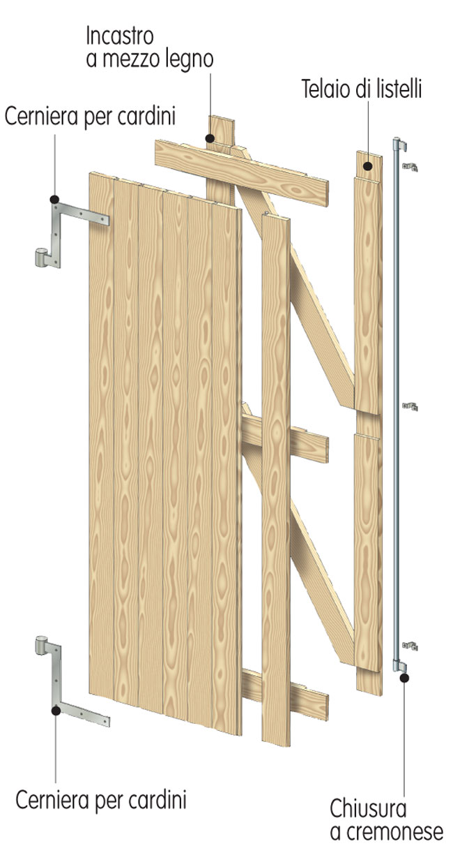 disegno finestra di legno