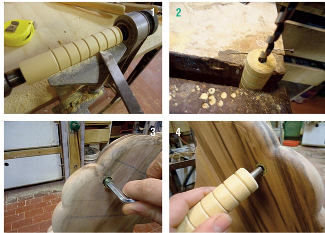 impugnatura di legno