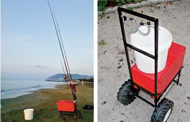 carrello per surfcasting