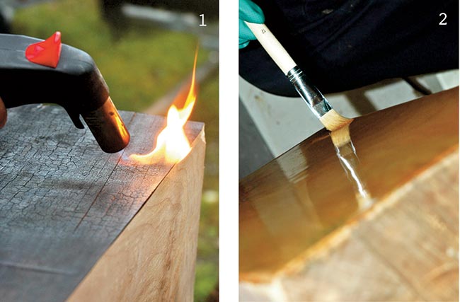 bruciatura del legno