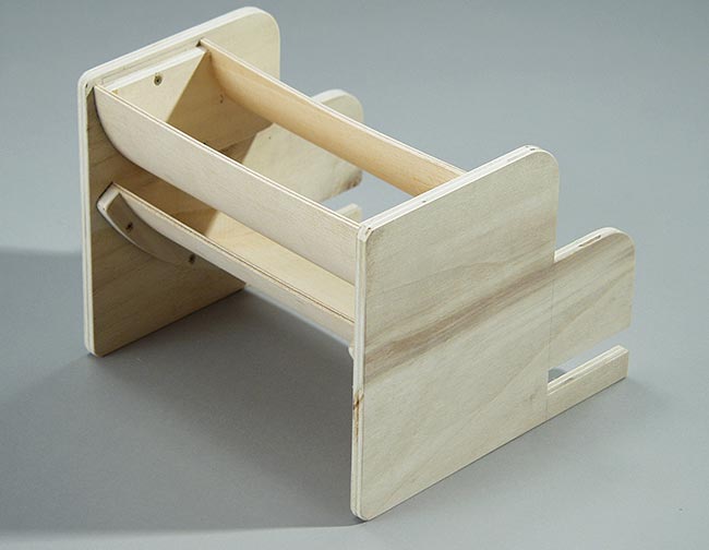 alettone posteriore in legno