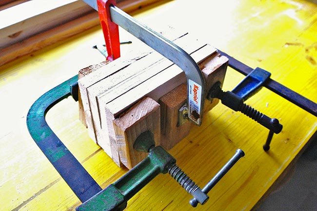 unire il legno con le morse