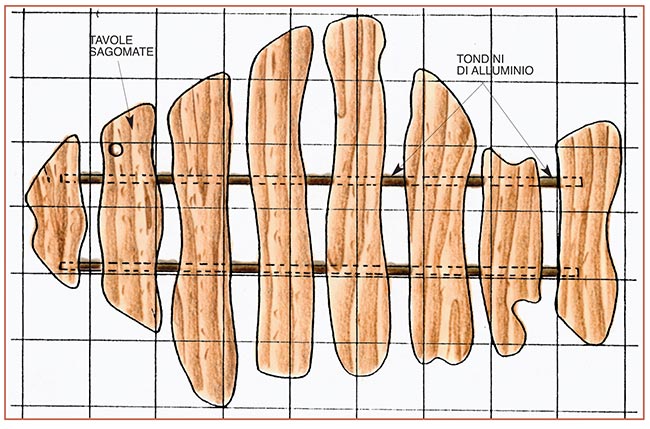 sogliola di legno
