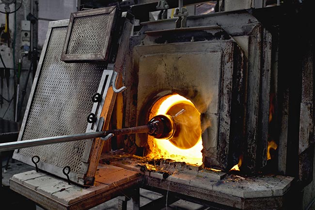 forno per vetro soffiato