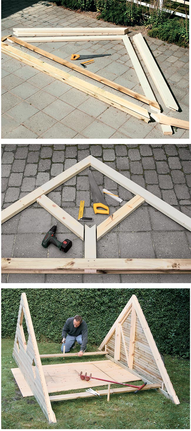 costruire una casetta di legno