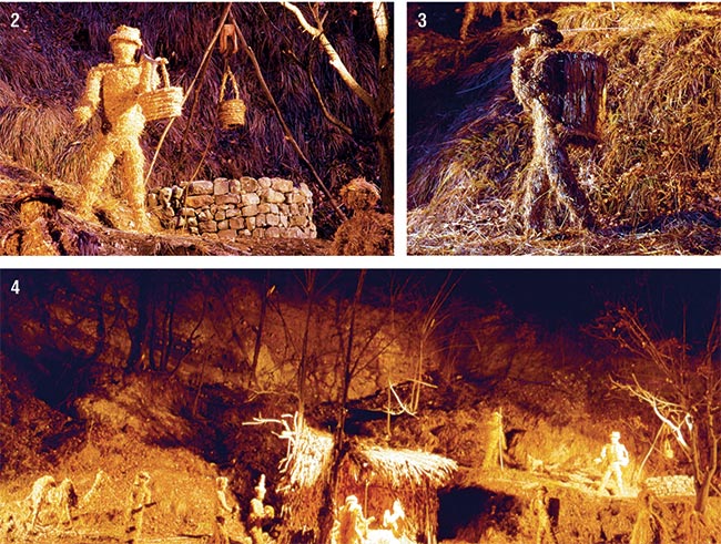 presepe con la paglia
