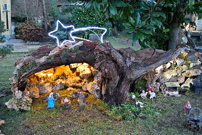 presepe per giardino natività