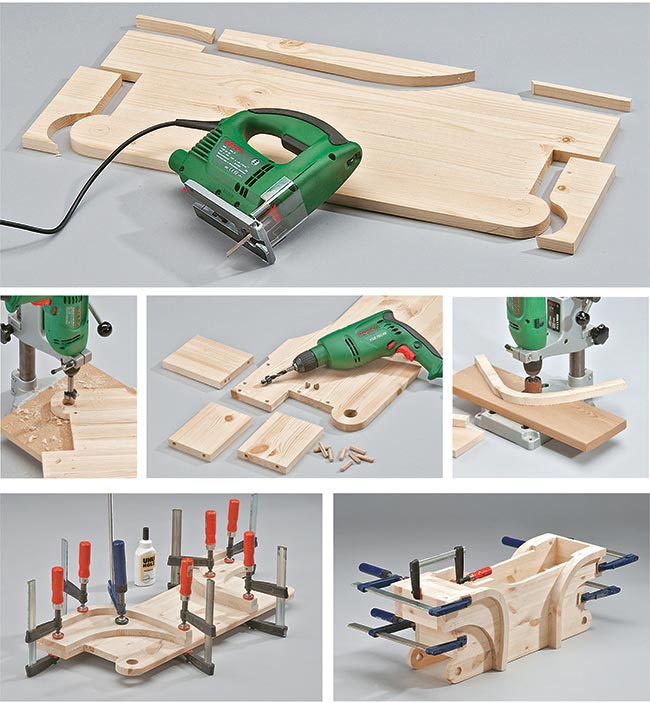 quad in legno