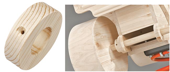 ruota in legno