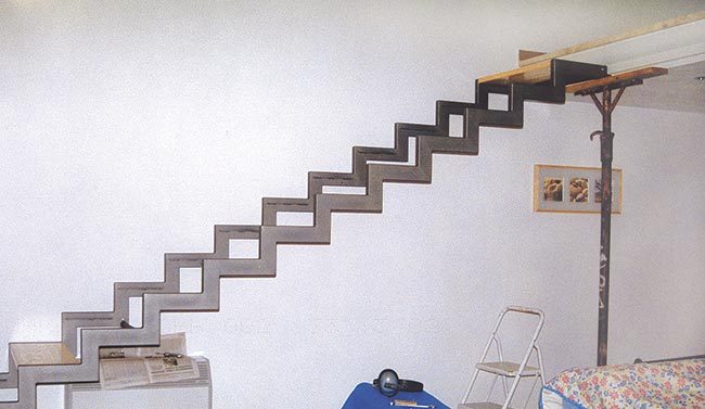 scala per soppalco in acciaio