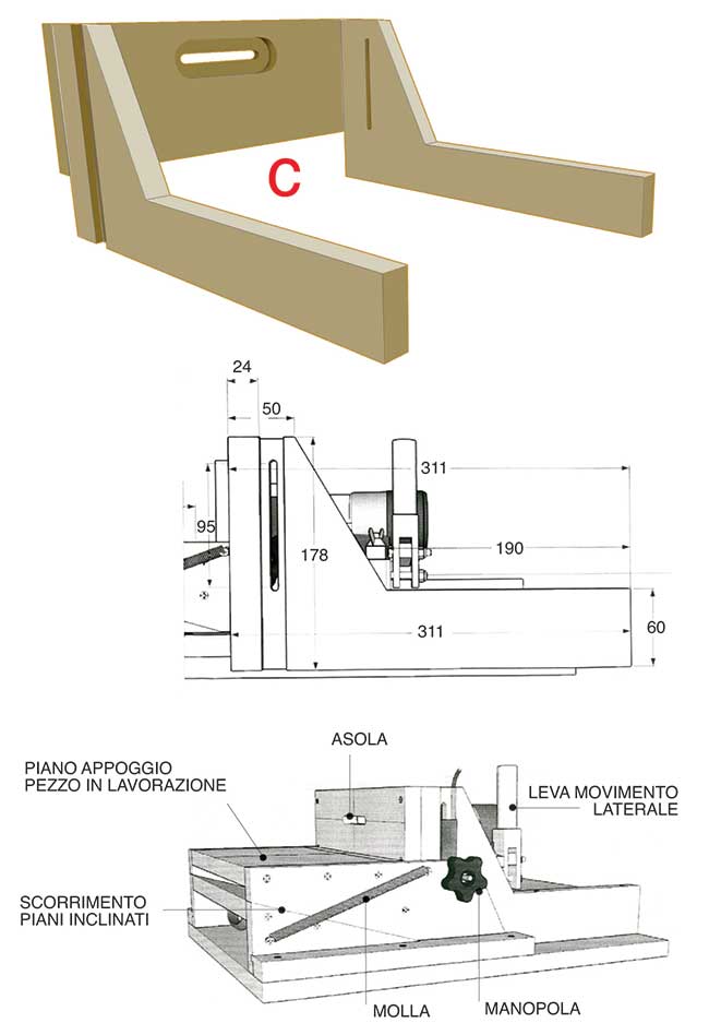 disegno cavatrice di mortase