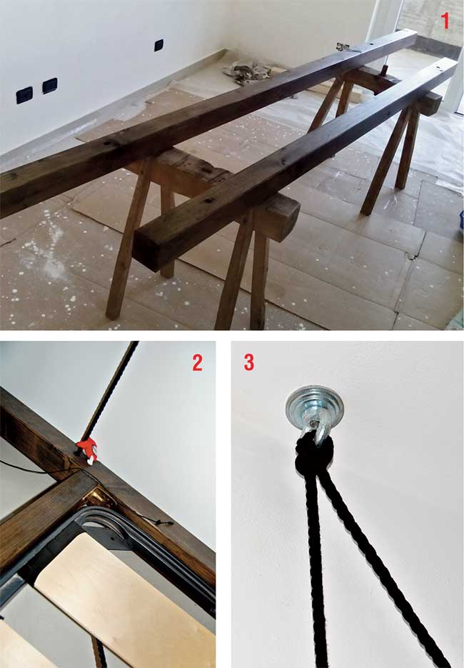 trave per sospensione letto